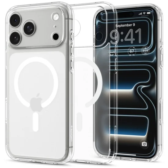 Прозрачен калъф Spigen Ultra Hybrid MagSafe (ACS12124) - iPhone 18 Pro Max / iPhone 17 Pro Max - Матово бял