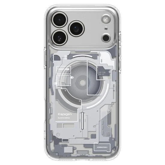 Прозрачен калъф Spigen Ultra Hybrid MagSafe (ACS12126) - iPhone 18 Pro Max / iPhone 17 Pro Max - Бял