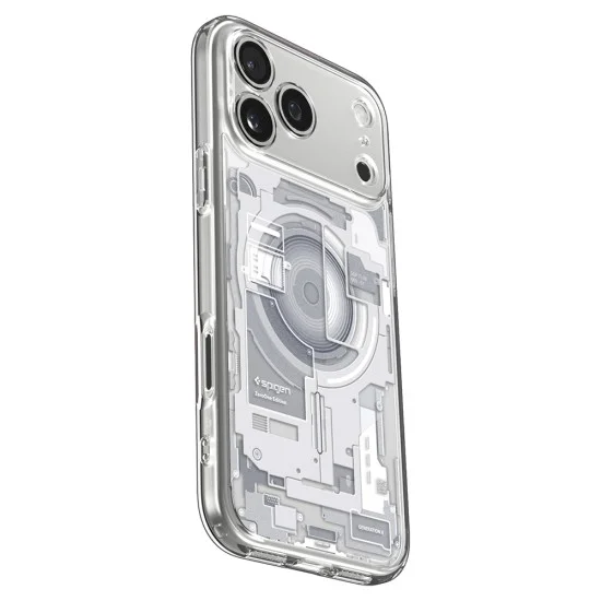 Прозрачен калъф Spigen Ultra Hybrid MagSafe (ACS12126) - iPhone 18 Pro Max / iPhone 17 Pro Max - Бял