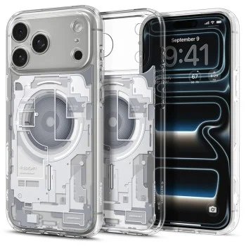 Прозрачен калъф Spigen Ultra Hybrid MagSafe (ACS12126) - iPhone 18 Pro Max / iPhone 17 Pro Max - Бял