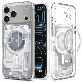 Прозрачен калъф Spigen Ultra Hybrid MagSafe (ACS12126) - iPhone 18 Pro Max / iPhone 17 Pro Max - Бял