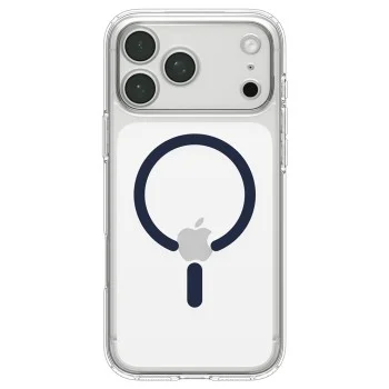 Прозрачен калъф Spigen Ultra Hybrid MagSafe (ACS12158) - iPhone 18 Pro / iPhone 17 Pro - Син