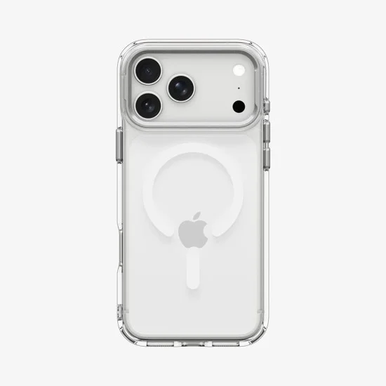 Прозрачен калъф Spigen Ultra Hybrid Optik S MagSafe (ACS11908) - iPhone 18 Pro Max / iPhone 17 Pro Max - Сребрист