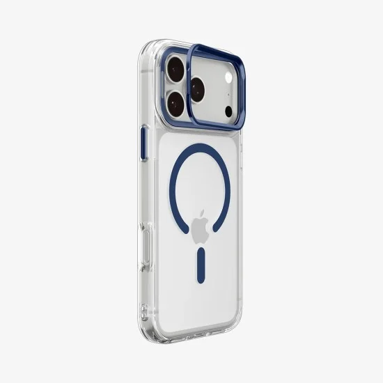 Прозрачен калъф Spigen Ultra Hybrid Optik S MagSafe (ACS11909) - iPhone 18 Pro Max / iPhone 17 Pro Max - Син