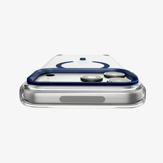 Прозрачен калъф Spigen Ultra Hybrid Optik S MagSafe (ACS11909) - iPhone 18 Pro Max / iPhone 17 Pro Max - Син