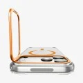 Прозрачен калъф Spigen Ultra Hybrid Optik S MagSafe (ACS11923) - iPhone 18 Pro / iPhone 17 Pro - Оранжев
