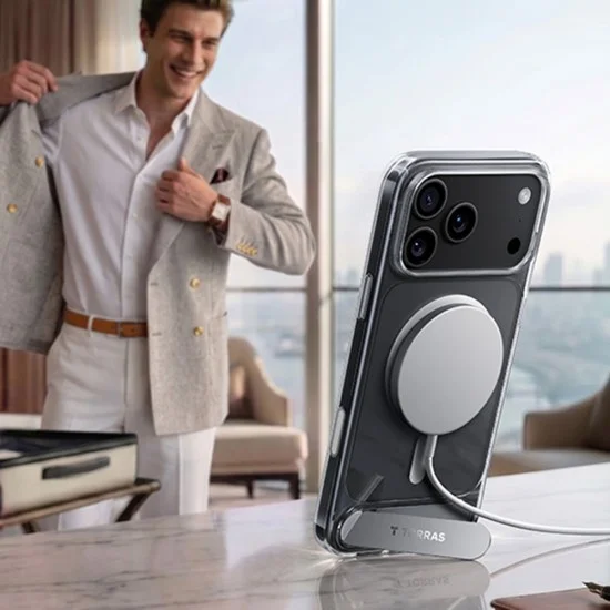 Прозрачен калъф Torras - Ostand L1 Guardian - iPhone 18 Pro / iPhone 17 Pro - Прозрачен
