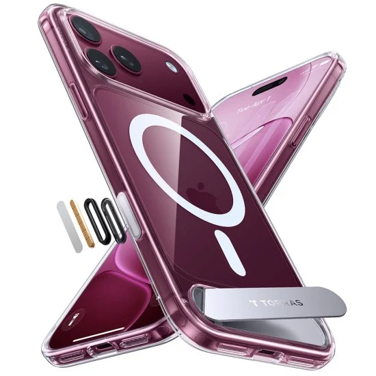 Прозрачен калъф Torras - Ostand L1 Guardian - iPhone 18 Pro / iPhone 17 Pro - Прозрачен
