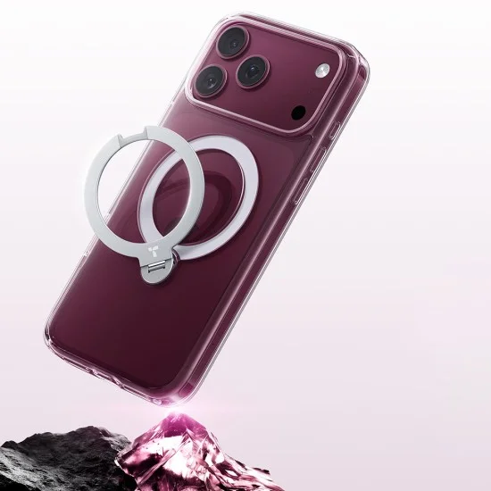 Прозрачен калъф Torras - Ostand Spin Series - iPhone 18 Pro Max / iPhone 17 Pro Max - Прозрачен