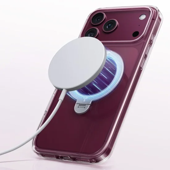 Прозрачен калъф Torras - Ostand Spin Series - iPhone 18 Pro / iPhone 17 Pro - Прозрачен