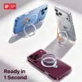 Прозрачен калъф Torras - Ostand Spin Series - iPhone 18 Pro / iPhone 17 Pro - Прозрачен