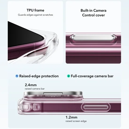 Прозрачен калъф ESR - Classic Hybrid HaloLock Kickstand - iPhone 18 Pro Max / iPhone 17 Pro Max - Прозрачен