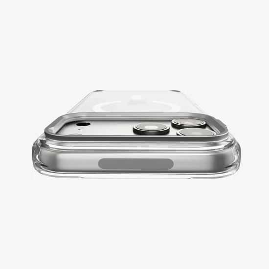 Прозрачен калъф Spigen Ultra Hybrid Optik S MagSafe (ACS11921) - iPhone 18 Pro / iPhone 17 Pro - Сребрист