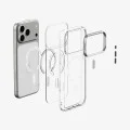 Прозрачен калъф Spigen Ultra Hybrid Optik S MagSafe (ACS11921) - iPhone 18 Pro / iPhone 17 Pro - Сребрист