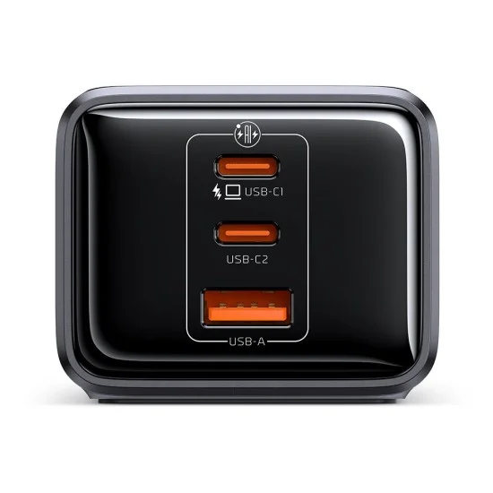 Разклонител 6 в 1 Mcdodo Super Cube Series (CH-0620) - Schuko, 2x Type-C, USB-A, 30W, GaN технология - Черен