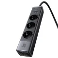 Разклонител 6 в 1 Mcdodo Super Cube Series (CH-0620) - Schuko, 2x Type-C, USB-A, 30W, GaN технология - Черен