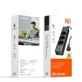 Разклонител 6 в 1 Mcdodo Super Cube Series (CH-0620) - Schuko, 2x Type-C, USB-A, 30W, GaN технология - Черен