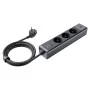 Разклонител 6 в 1 Mcdodo Super Cube Series (CH-0620) - Schuko, 2x Type-C, USB-A, 30W, GaN технология - Черен