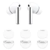 Резервни тапи за Samsung Galaxy Buds 3 Pro - Techsuit AirVibe (ET3) - Премиум силикон (S, M, L), 3 чифта - Бял