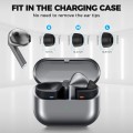 Резервни тапи за Samsung Galaxy Buds 3 Pro - Techsuit AirVibe (ET3) - Премиум силикон (S, M, L), 3 чифта - Бял