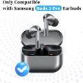 Резервни тапи за Samsung Galaxy Buds 3 Pro - Techsuit AirVibe (ET3) - Премиум силикон (S, M, L), 3 чифта - Черен