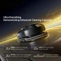 Робот за почистване на прозорци Deerma (DEM-C50S Ultra) - двупосочна водна мъгла, 4 режима, нано кърпа за почистване, 8000Pa, 72W - Черен