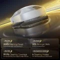 Робот за почистване на прозорци Deerma Window Cleaning Robot (DEM-C50S Ultra) - двупосочна водна мъгла, 4 режима, нано кърпа за почистване, 8000Pa, 72W - Бял