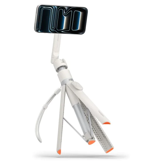 Селфи стик трипод Spigen Selfie Stick S582W - MagSafe съвместим, Bluetooth - Dune Beige