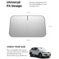 Сенник за предно стъкло за кола Spigen Car Front Windshield Sunshade UO260 - UPF2000+, размер M - Черен