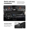 Сенник за предно стъкло за кола Spigen Car Front Windshield Sunshade UO260 - UPF2000+, размер M - Черен