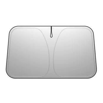 Сенник за предно стъкло за кола Spigen Car Front Windshield Sunshade UO260 - UPF2000+, размер M - Черен