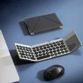 Сгъваема безжична клавиатура Dux Ducis Keyboard Fold-Style - Bluetooth 5.2, универсална, USB-C, 180mAh, английска подредба - Черен