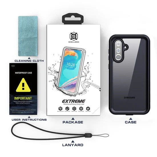 ShellBox - Водоустойчив IP68 калъф - Samsung Galaxy S25 Plus - черен