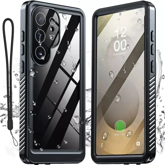 ShellBox - Водоустойчив IP68 калъф - Samsung Galaxy S25 Ultra - черен