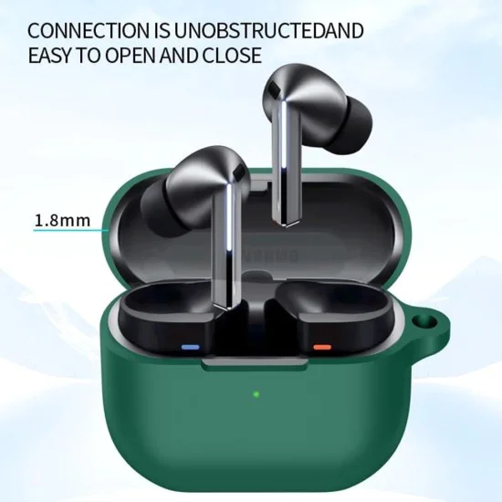 Силиконов калъф за AirPods 1 / 2 - Techsuit Smooth Ultrathin - Тъмнозелен