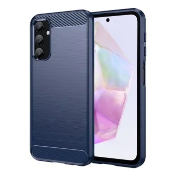 Силиконов калъф за Samsung Galaxy A35 5G - Techsuit - карбонов - син