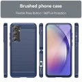 Силиконов калъф за Samsung Galaxy A35 5G - Techsuit - карбонов - син