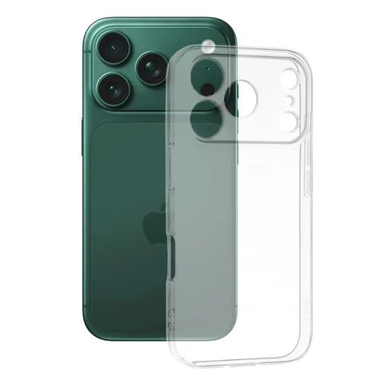 Силиконов калъф Techsuit Clear Silicone - iPhone 18 Pro / iPhone 17 Pro - Прозрачен