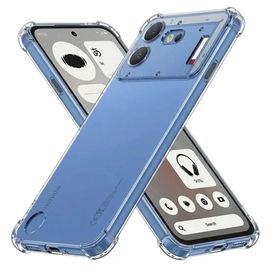 Силиконов калъф Techsuit Shockproof Clear Silicone - Nothing Phone (4b) - Прозрачен