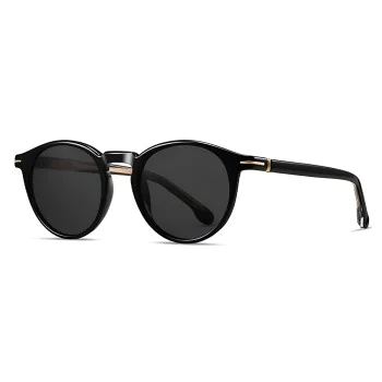 Слънчеви очила Techsuit Polarized Sunglasses (31235) - мъжки, поляризирани, TR90 рамка - Черен