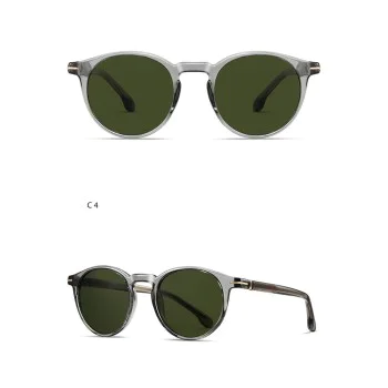 Слънчеви очила Techsuit Polarized Sunglasses (31235) - мъжки, поляризирани, TR90 рамка - Зелен