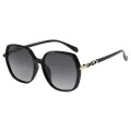 Слънчеви очила Techsuit Polarized Sunglasses (5223) - дамски, поляризирани, класически ретро - Черен