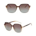 Слънчеви очила Techsuit Polarized Sunglasses (5223) - дамски, поляризирани, класически ретро - Кафяв