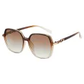 Слънчеви очила Techsuit Polarized Sunglasses (5223) - дамски, поляризирани, класически ретро - Кафяв