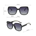 Слънчеви очила Techsuit Polarized Sunglasses (5228) - дамски, поляризирани, UV400 - Черен / Златист