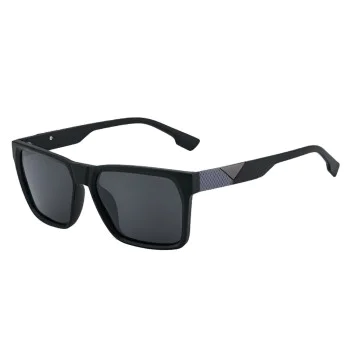Слънчеви очила Techsuit Polarized Sunglasses (8500) - мъжки, поляризирани, UV400 - Черен / Сив