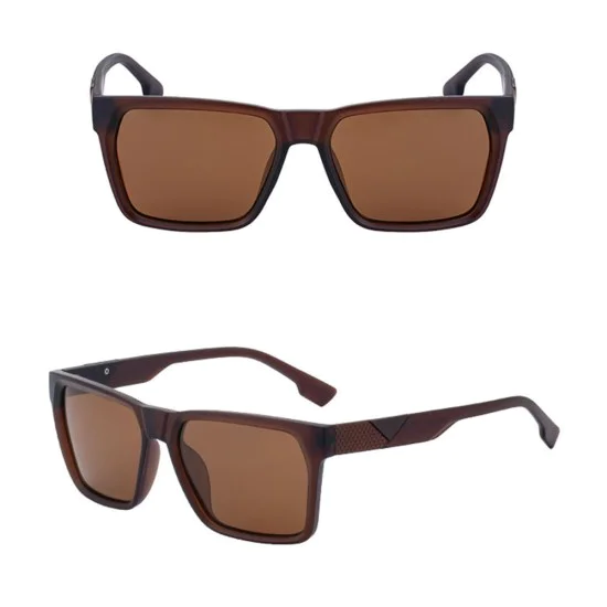 Слънчеви очила Techsuit Polarized Sunglasses (8500) - мъжки, поляризирани, UV400 - Кафяв (Tea)