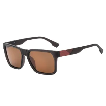 Слънчеви очила Techsuit Polarized Sunglasses (8500) - мъжки, поляризирани, UV400 - Кафяв (Tea)