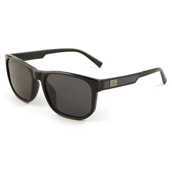 Слънчеви очила Techsuit Polarized Sunglasses (8502) - мъжки, поляризирани, Wayfarer дизайн - Черен