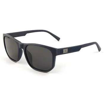 Слънчеви очила Techsuit Polarized Sunglasses (8502) - мъжки, поляризирани, Wayfarer дизайн - Мат Син / Сив